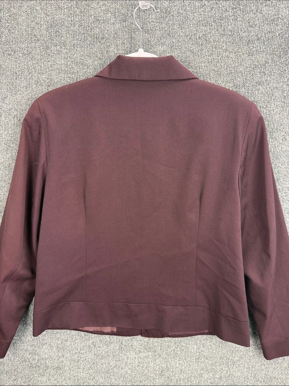 Sag Harbor Women's Plum Zip-Front Blazer Petite 12 New